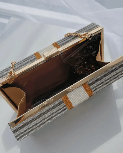 Money On My Mind Rhinestone Sparkle Clutch