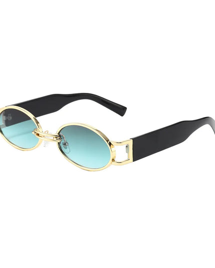 Retro Oval Frame Sunglasses