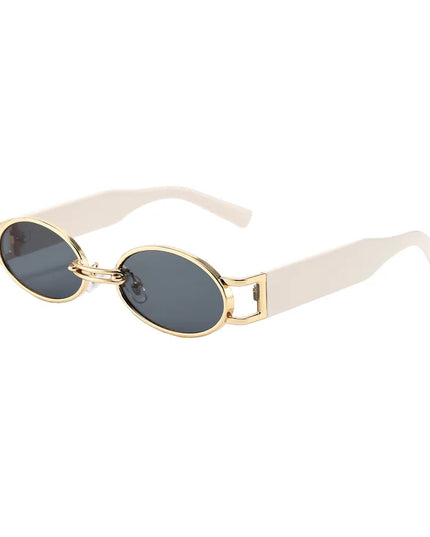Retro Oval Frame Sunglasses