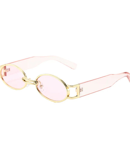 Retro Oval Frame Sunglasses