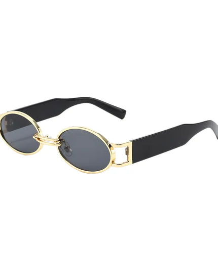 Retro Oval Frame Sunglasses