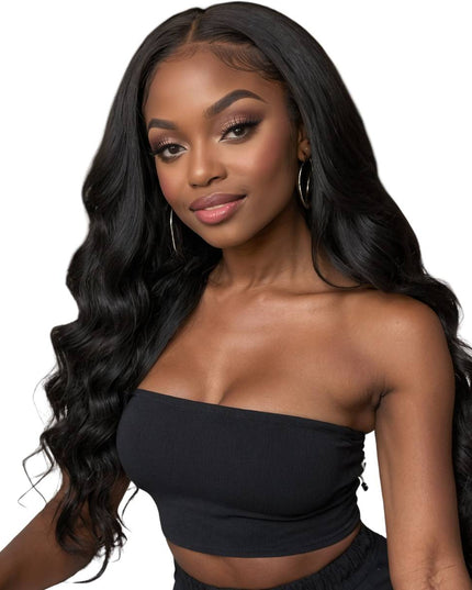 Brazilian Body Wave Hair Bundle Black Woman: Long, Flowing Human Hair Extensions, Natural Hairstyle, Sew-In Weave, Pretty Melanin Boutique