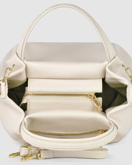 Calf Leather Top-Handle Bag