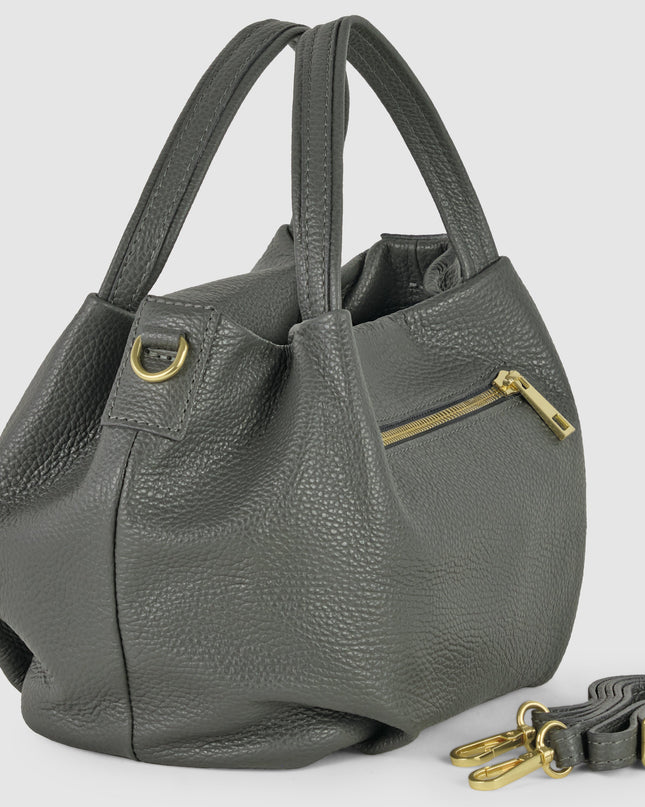 Calf Leather Top-Handle Bag