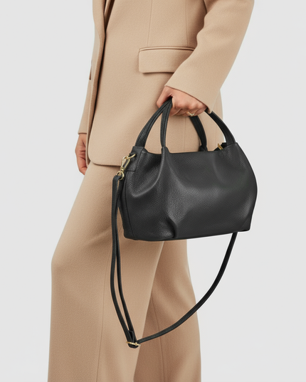 Calf Leather Top-Handle Bag