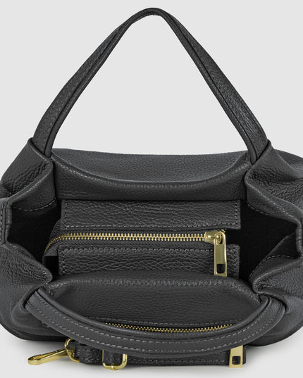Calf Leather Top-Handle Bag