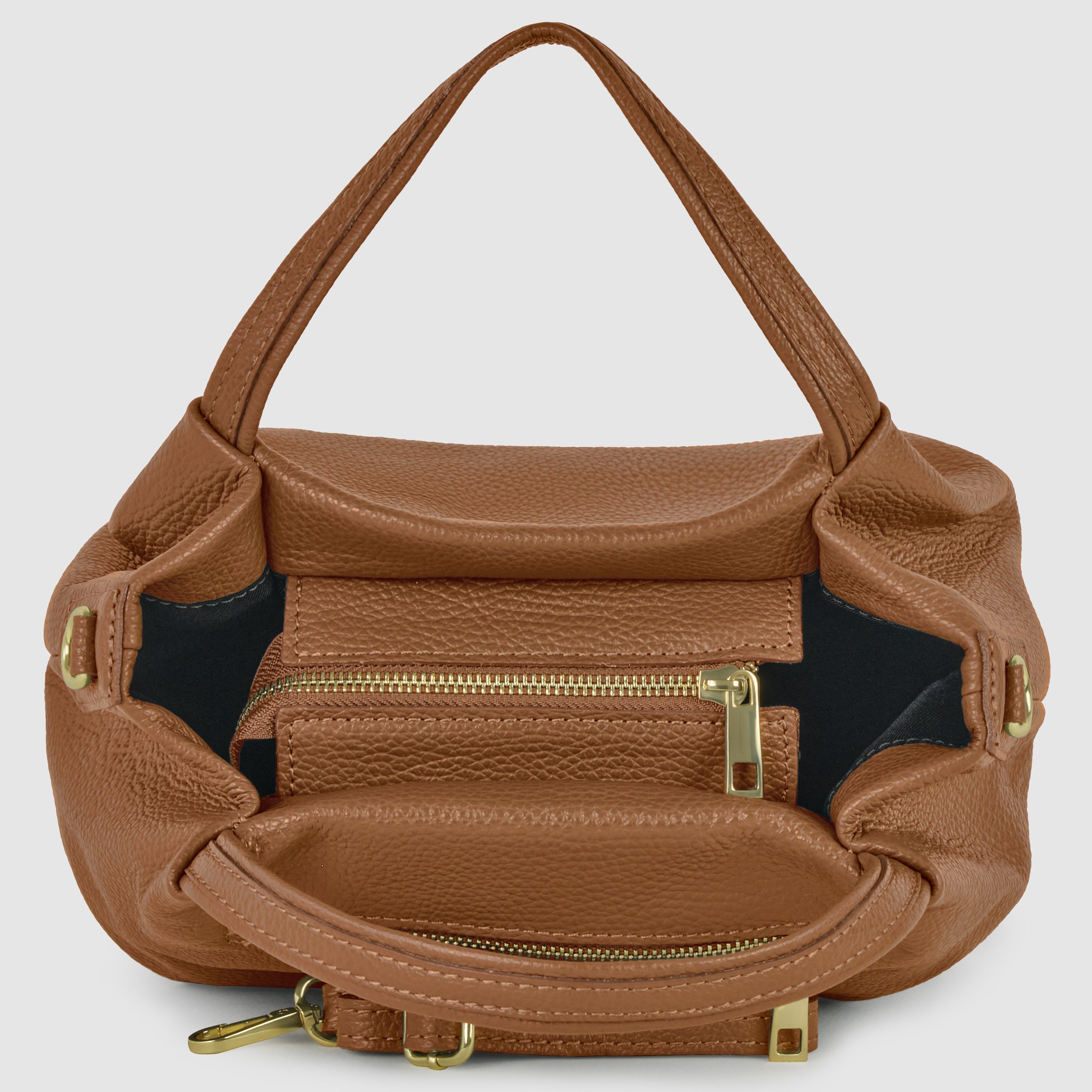 Calf Leather Top-Handle Bag
