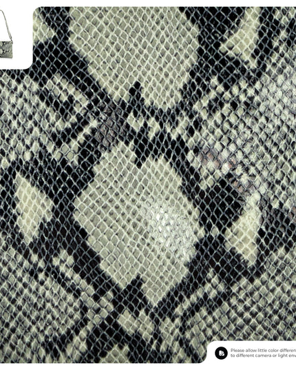 Python-Print Suede Crossbody Bag