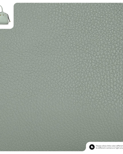 Calf & Suede Leather Top-Handle Bag