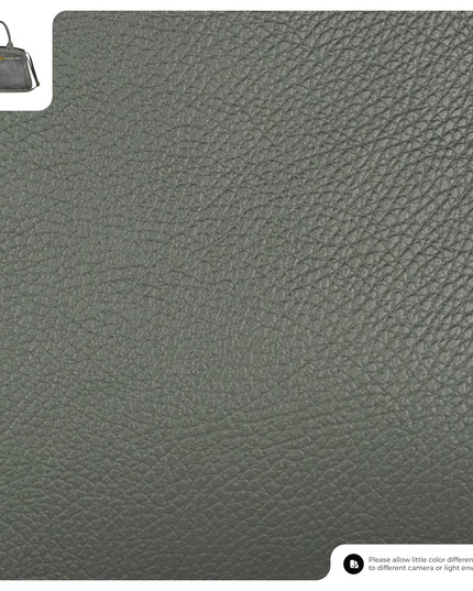 Calf & Suede Leather Top-Handle Bag