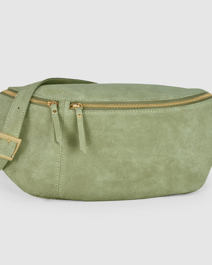 Suede Leather Crossbody Bag