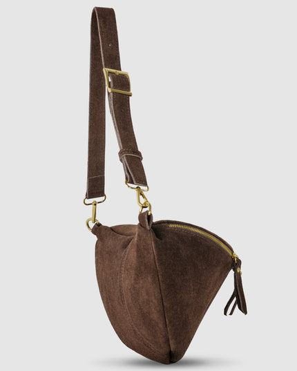 Suede Leather Crossbody Bag