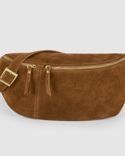 Suede Leather Crossbody Bag