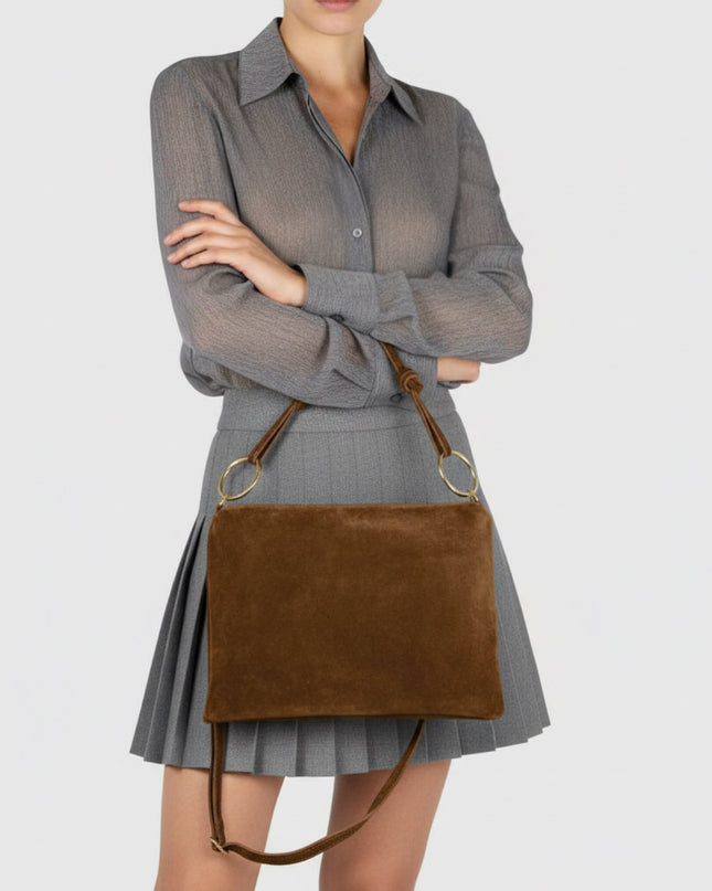 Suede Leather Shoulder Bag