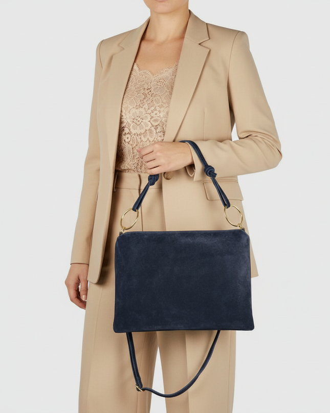Suede Leather Shoulder Bag