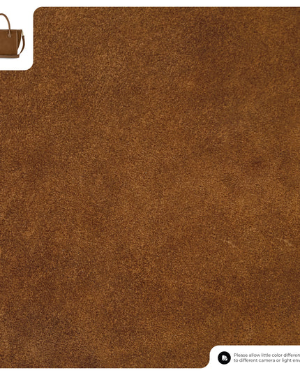 Suede Leather Top-Handle Bag