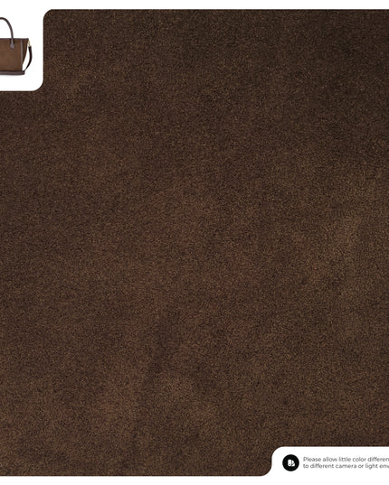 Suede Leather Top-Handle Bag