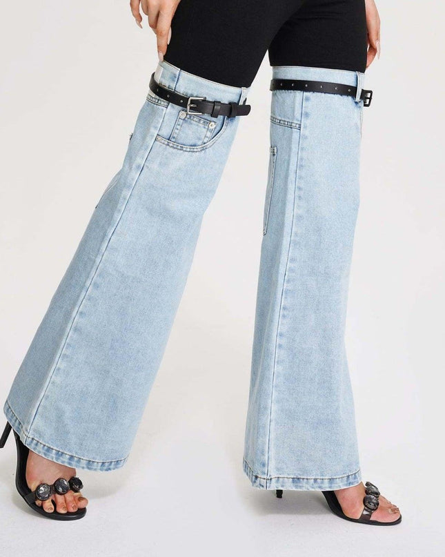 Urban Chic Denim Hybrid Flare Pants