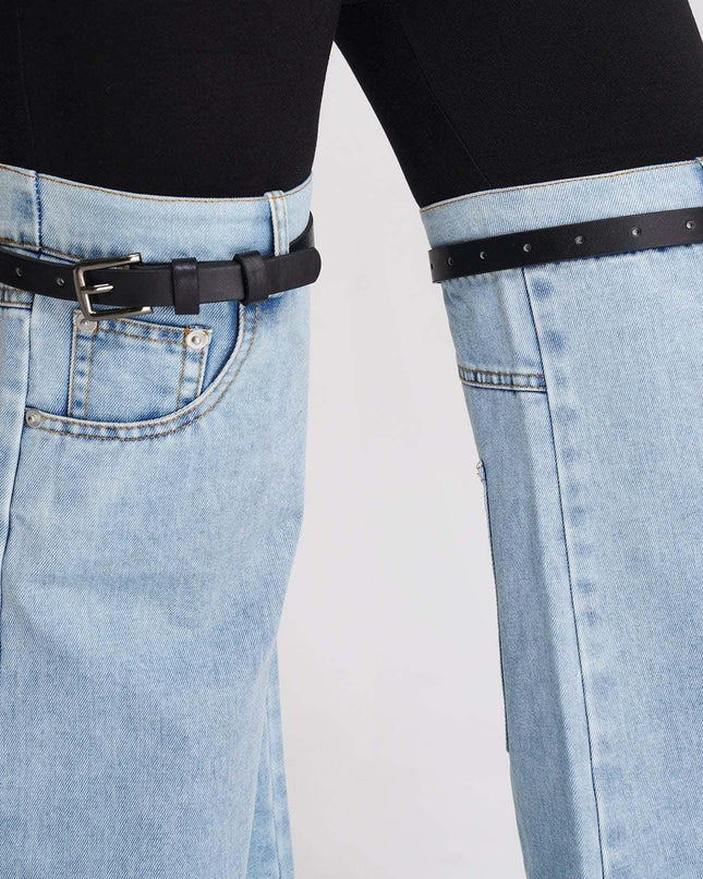 Urban Chic Denim Hybrid Flare Pants