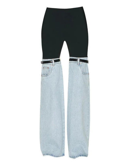 Urban Chic Denim Hybrid Flare Pants