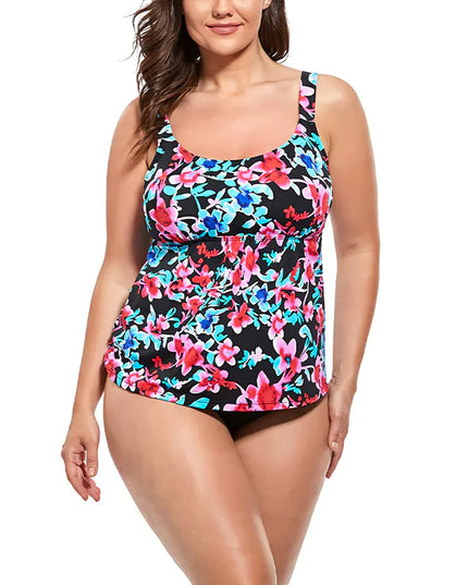 Plus Size Sexy Printed Women's Summer Swimwear Set