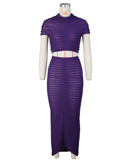 Cross-Border Supply: Women's Knit Sheer Club Outfit