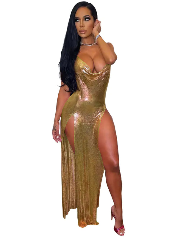 Halter Neck Irregular Dress for Women