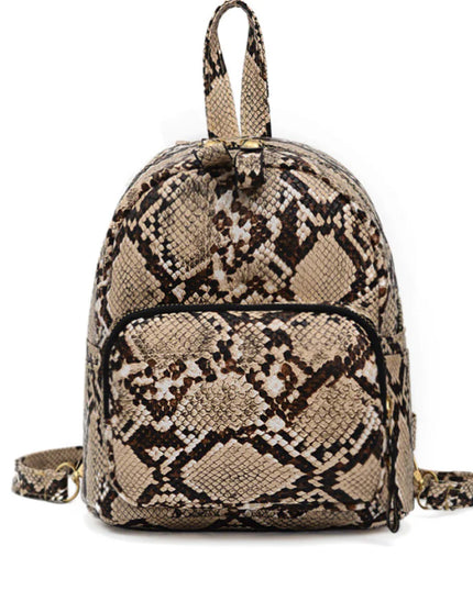 Snake Pattern Backpack - Versatile Design Backpack