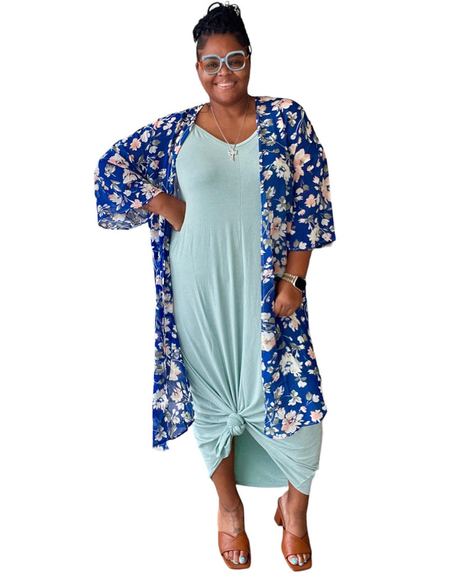 Women's Plus Size Cami Maxi Dress with Pockets